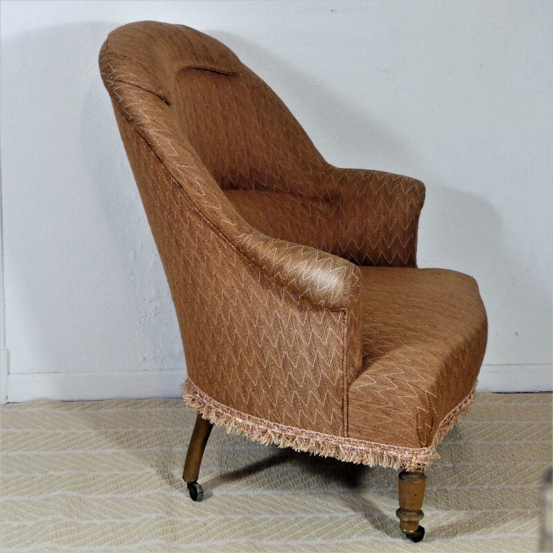 Vintage toad armchair - Toad armchair with wheels