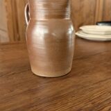 Stoneware pitcher from Berry, traditional French pottery.