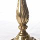 Pair of antique 6-arm bronze candelabras, 19th century