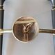 Pair of Maison Arlus torchiere sconces in gold brass and black lacquered 1960