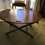 Tray with handles drop down