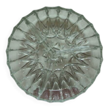 Plat compartimenté vintage en verre