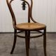 Chaise bistrot bois courbé 1900 cannage