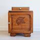 Chevet petit meuble caisson art déco bois
