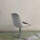Roche Bobois tulip chair in moulded plastic with a chrome star base.