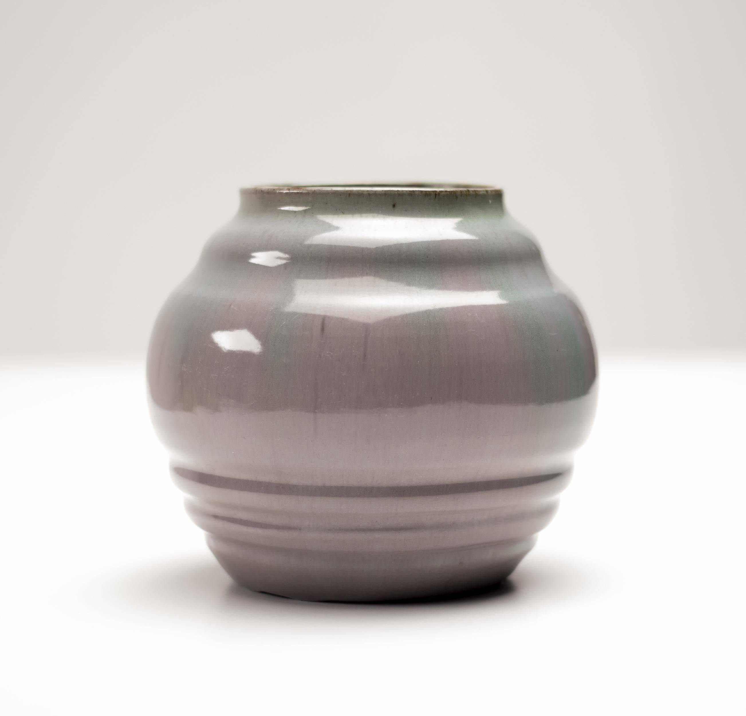 Rare ceramic vase by A.I.C. Brouwer, Netherlands, early 20th century.