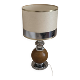 Lampe vintage 1970 métal et céramique