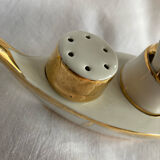 Servant salt pepper gondola porcelain