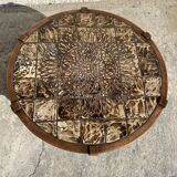 Coffee table signed Barrois