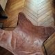 BKF Armchair Sudestada Brown Vintage Leather No. 03 with black epoxy lacquered frame