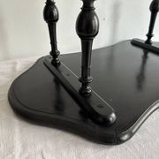 Presentation table of Napoleon III in black lacquered wood, 19th century.