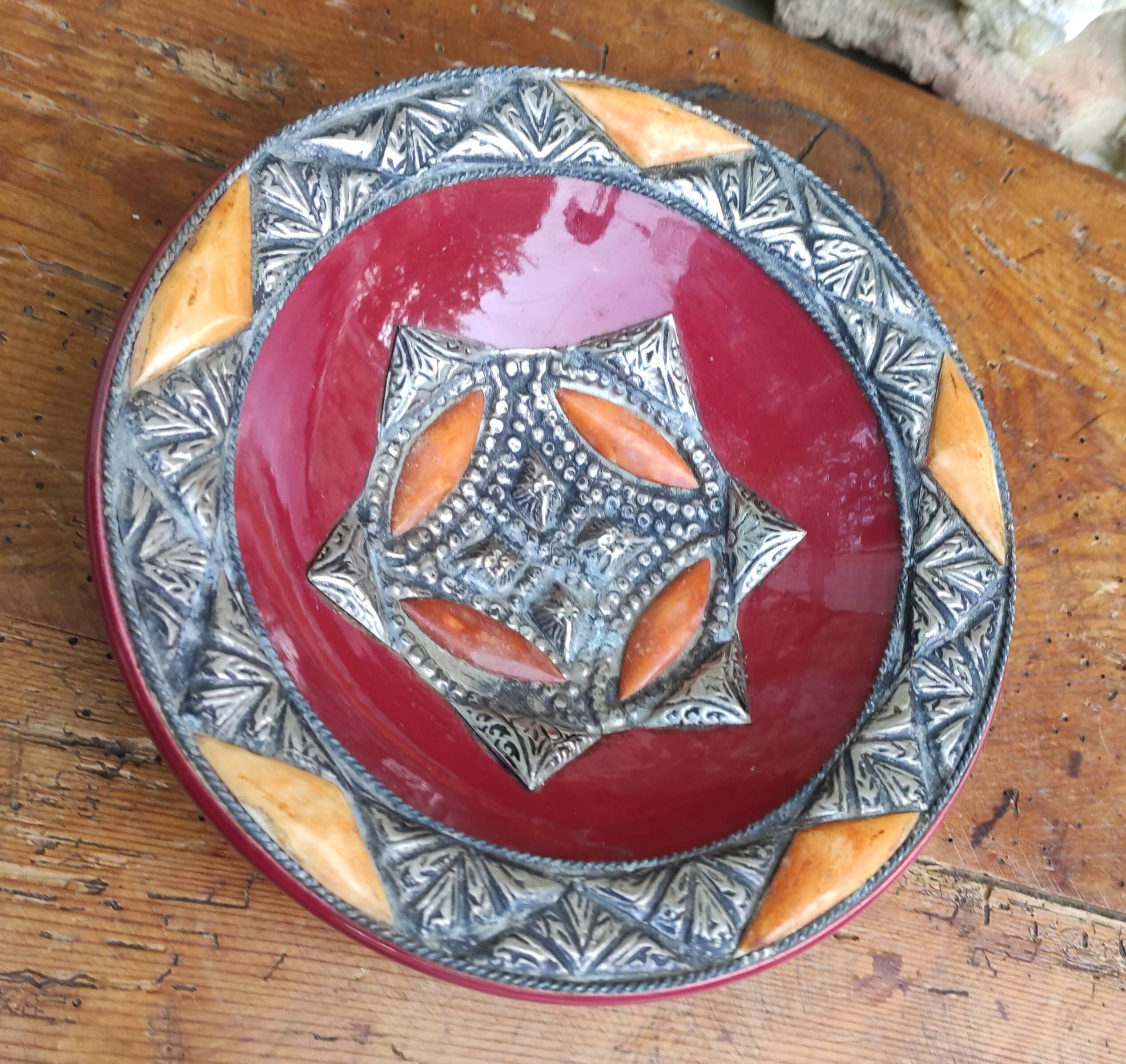 Moroccan ceramic dish