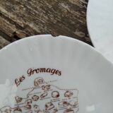 Series of 5 cheese plates, vintage