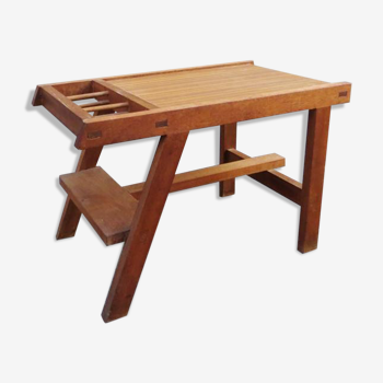 Table d'appoint scandinave en teck massif