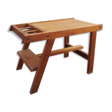 Scandinavian side table in solid teak