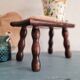 Mini old wooden farmhouse bench