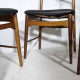 Teak Dining Chairs, Design by Georg Leowald for Wilkhahn, Set of 4, 1960s