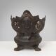 Cast Iron planter decorated with masks and lion paws, France 1850s