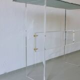 Console sculpturale en verre et lucite | Italie | Années 1980