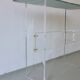 Sculptural glass and lucite console table | Italy | 1980s