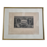 Palais du Louvre the Opera after Boulanger – Framed engraving, 52 x 42 cm