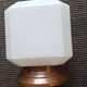 plafonnier ou lampe a poser opaline cube