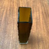 Brutalist bubble glass vase from the German space age mid-century by Emil Funke for Gral, 1960s.