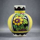 C. CATTEAU - Boch Keramis La Louvière - Art Deco Vase from the 1930s