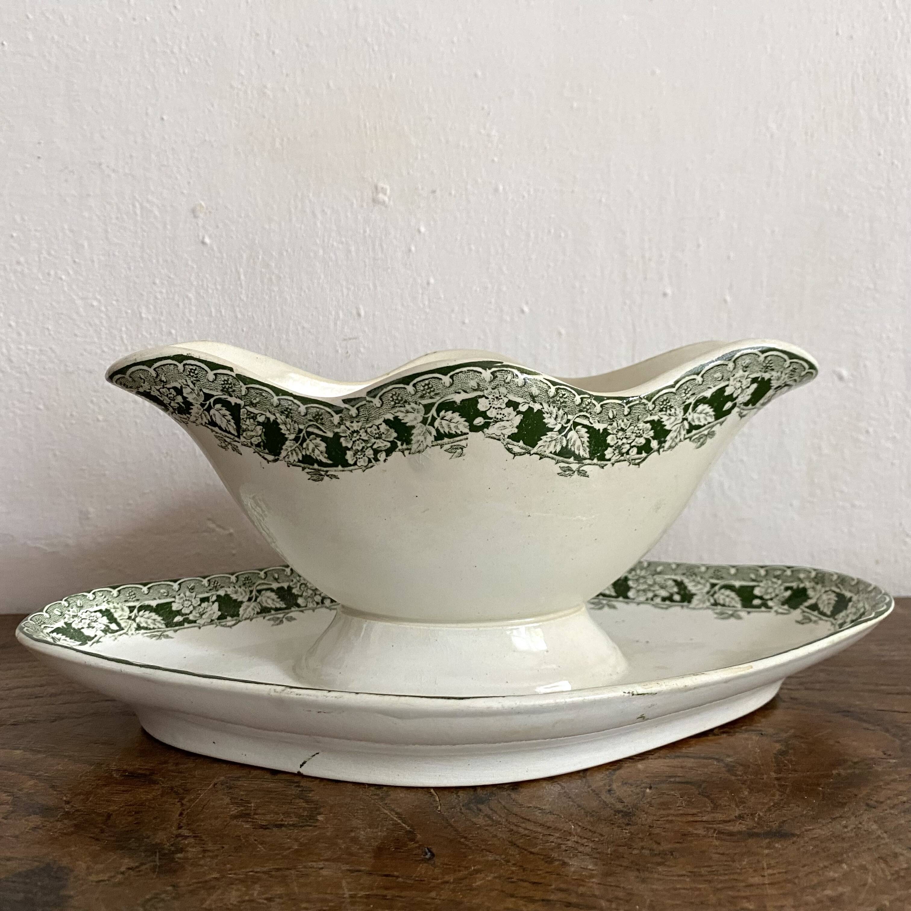 St Amand "mulberry" ironstone sauceboat