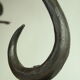 Vintage French brutalist iron lamp base
