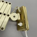 Original scissors wall light brass and metal by SIS Leuchten, Germany 1950s