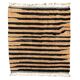 Modern Beni Ouarain Moroccan rug – black striped pattern – 215 x 250 cm