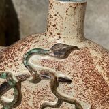 Vase plat forme gourde