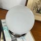 Plafonnier ou applique globe en verre opaline blanc 20 cm rosace chrome