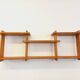 Vintage pine wall shelf in Maison Regain style from the 80s