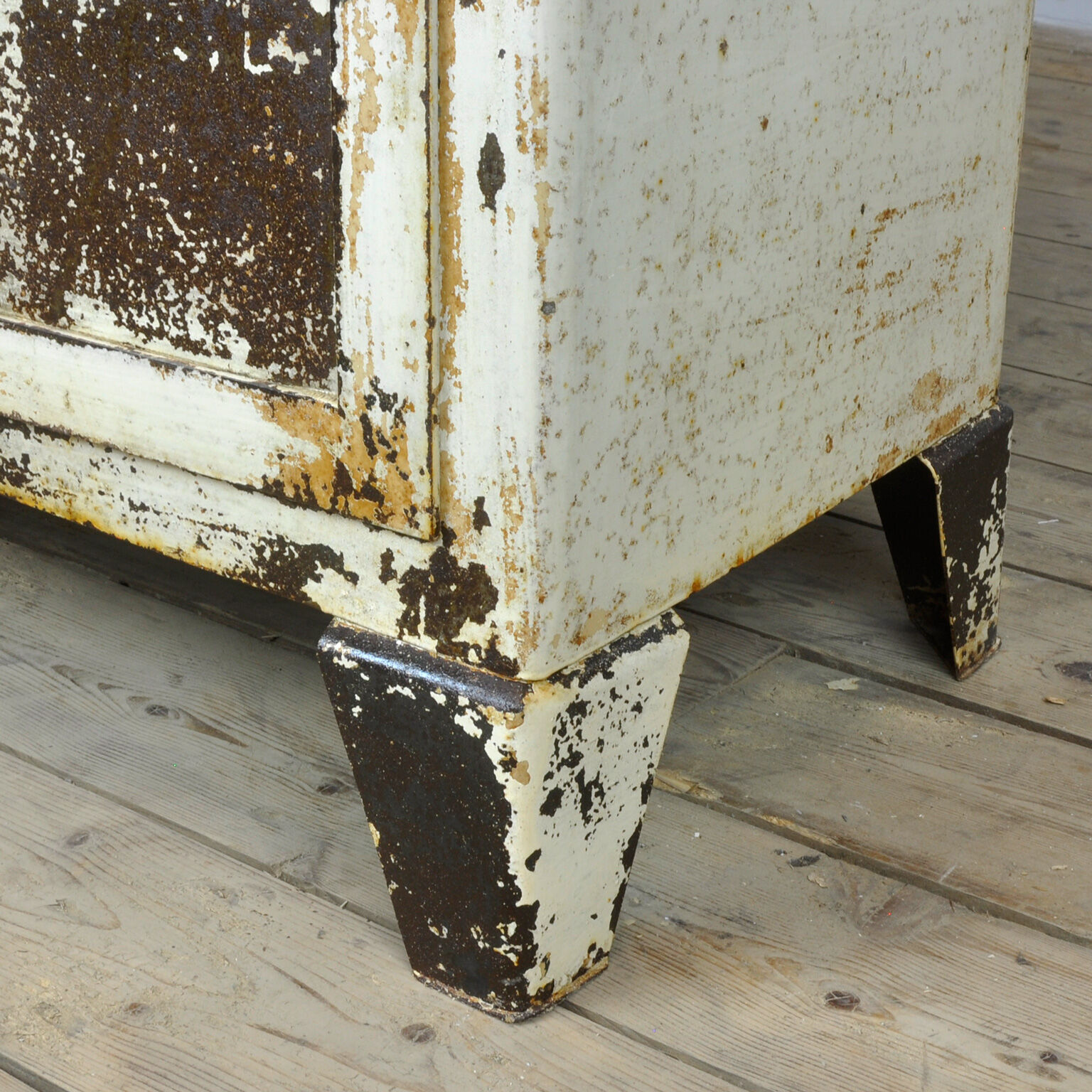 Vintage Steel And Glass Medical Cabinet, 1930's