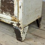 Vintage Steel And Glass Medical Cabinet, 1930's