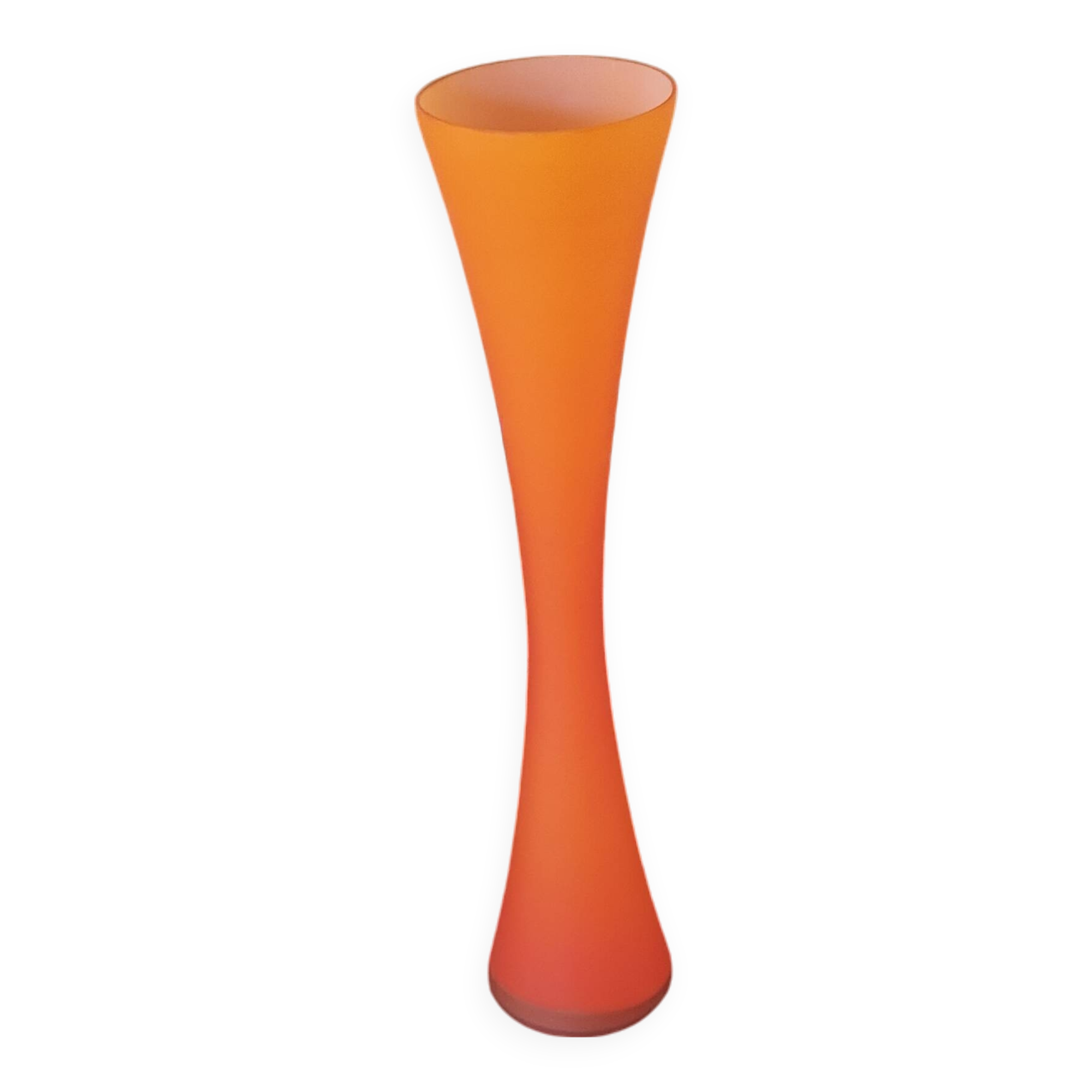 Orange Murano vase by Carlo Moretti, 1970s