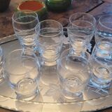 Verres ciselés 40's