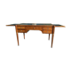 Louis XVI style solid mahogany and bronze flat desk, 19th century