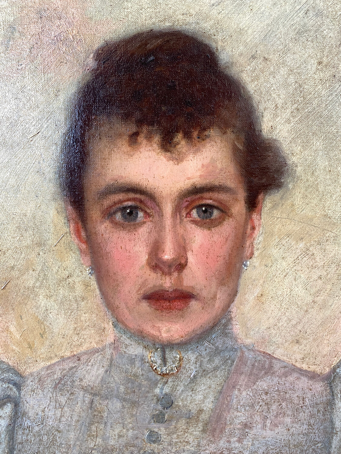 Portrait of a woman signed Bourgin (1865-1937)