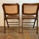 Paire de chaise pliante mid-century 