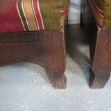 Paire de bancs de ferme ou chalet