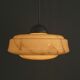Grand plafonnier beige Art Déco - années 1930-1950
