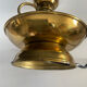 Vintage brass and opaline lamp from the 1970s.