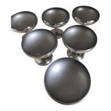 Set of 6 stainless steel cups