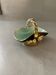 Small ceramic vase pot from Vallauris vintage blue flower