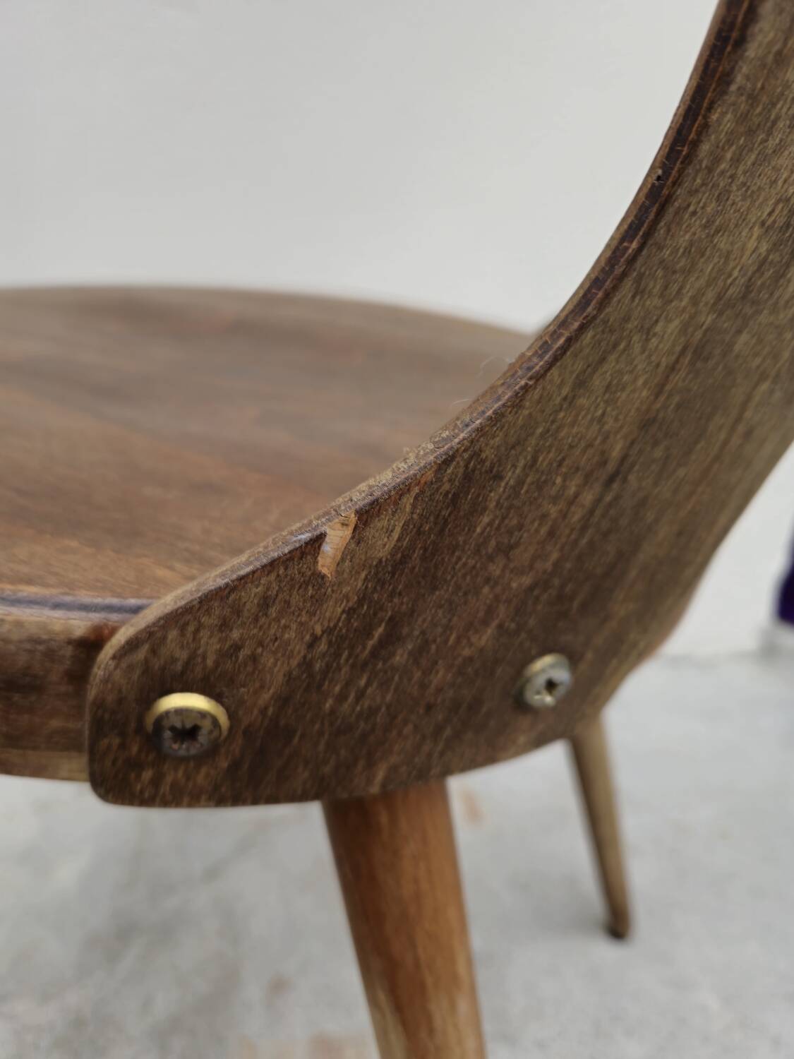 Baumann "Dove" bistro chair, vintage 1950s