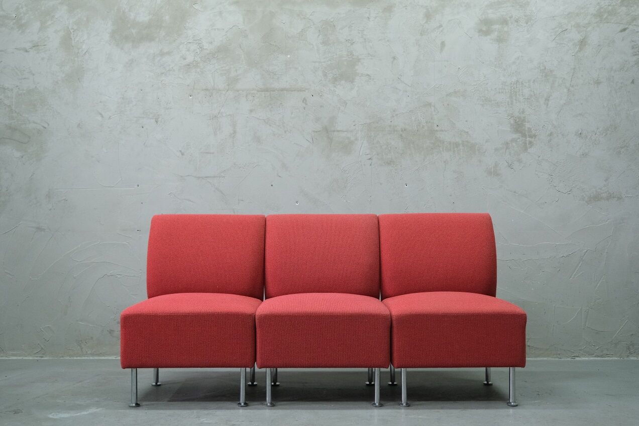 Vintage Finnish Living Room Set from Isku, 1980s, Set of 4