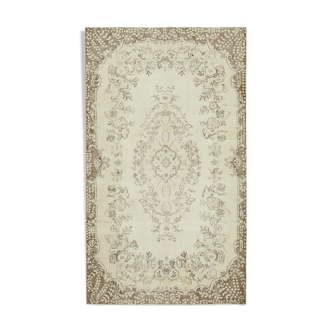 Tapis beige turc tissé à la main 170 cm x 290 cm